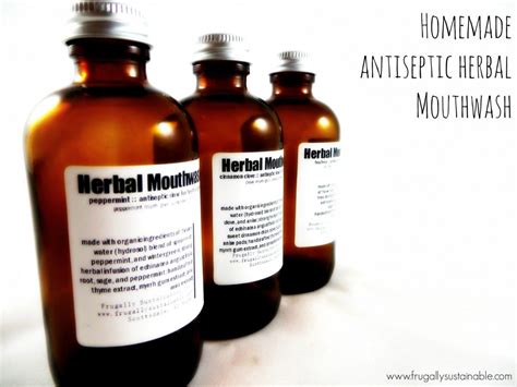 Antiseptic Homemade Mouthwash Recipe | Frugally Sustainable