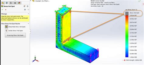 Solidworks Simulation Stress Hot Spots Show You Where To Investigate