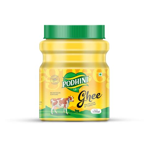 Podhini Ghee Packaging Design Regin In