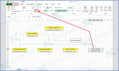 Cara Membuat Struktur Organisasi Di Excel Mudah Dan Cepat Youtube