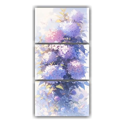 Set Telas En Bastidor Abstracci N Originalidad A Lilacs Rainbow