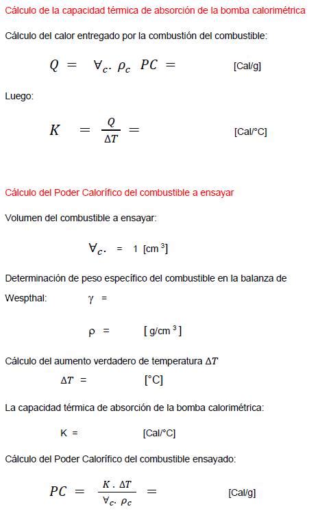 Determinaci N Del Poder Calor Fico Monografias