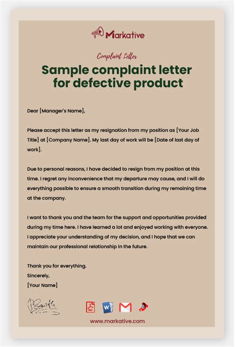 How To Write Best Complaint Letter For Defective Product Free