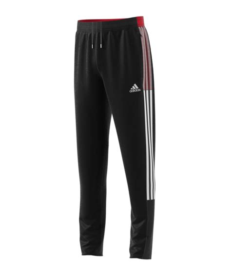 Adidas Tiro 21 Trainingshose Kids Schwarz Rot Schwarz