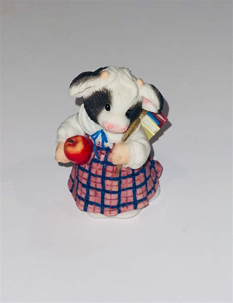 Enesco MARY S MOO MOOs Cow Figurine September Making The Etsy