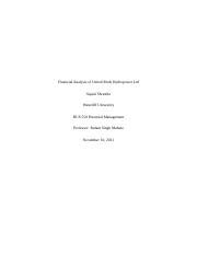 PA 1 Docx Financial Analysis Of United Modi Hydropower Ltd Sujani