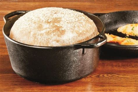 This 35 Cast Iron Pot Makes No Knead Bread A No Brainer No Knead Bread Homemade Bread Dutch