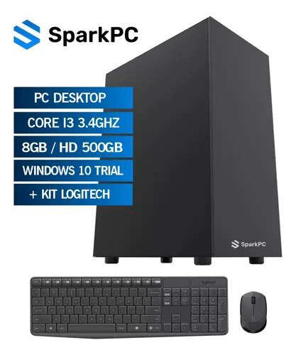 Computador Sparkpc Core I3 3ª 8gb Hd 500gb Teclado E Mouse Frete grátis