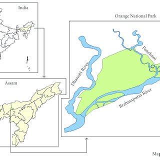 Location map of Rajiv Gandhi Orang National Park. | Download Scientific ...