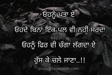 Ohnu Changa Lagda E Russna Sad But True Line Shayari Punjabi