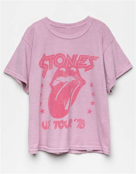 Bravado Rolling Stones Girls Boyfriend Tee Pink Tillys