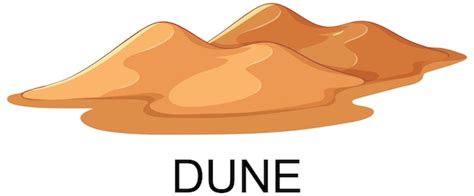 Free Vector Desert Sand Dune Illustration