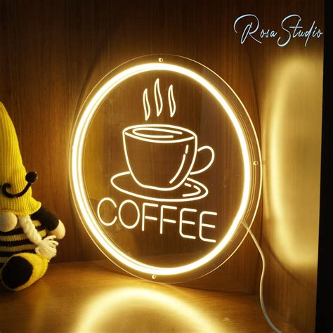 Coffee Sign Neon Sign Usb Led Neon Light Custom Neon Etsy