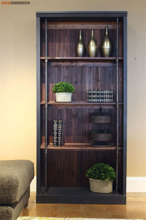 Industrial Bookcase - Free DIY Plans - Rogue Engineer