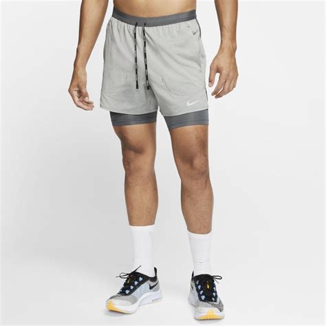 Nike Flex Stride 5 2 In 1 Running Shorts In Grey Gray For Men Lyst