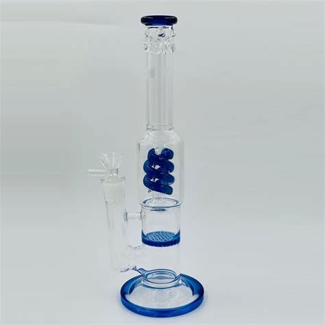 11 Light Tornado Perc Glass Bong Nimbus Imports