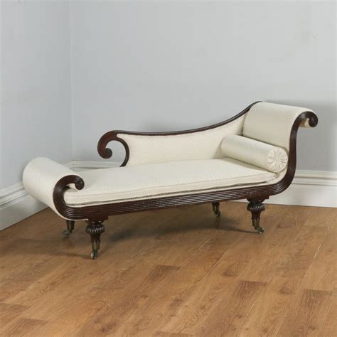 Regency Chaise Longue English Mahogany Yola Gray Antiques Interiors