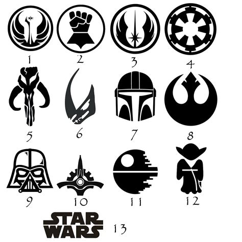 Star Wars Logo Vinyl Decal Car Window Stickers Laptop Bottle Jedi