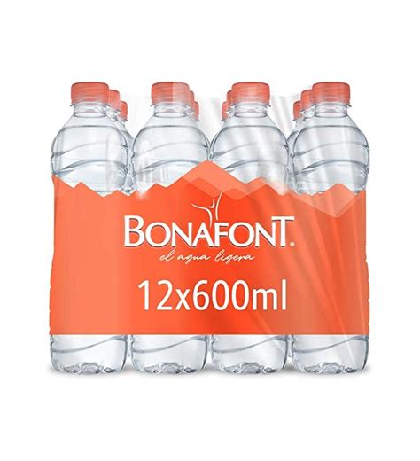 Agua Bonafont 600ml Paquete De 12 Piezas