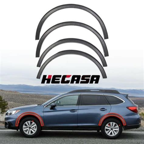 Hecasa For Subaru Outback Wheel Arch Fender Moldings Pcs