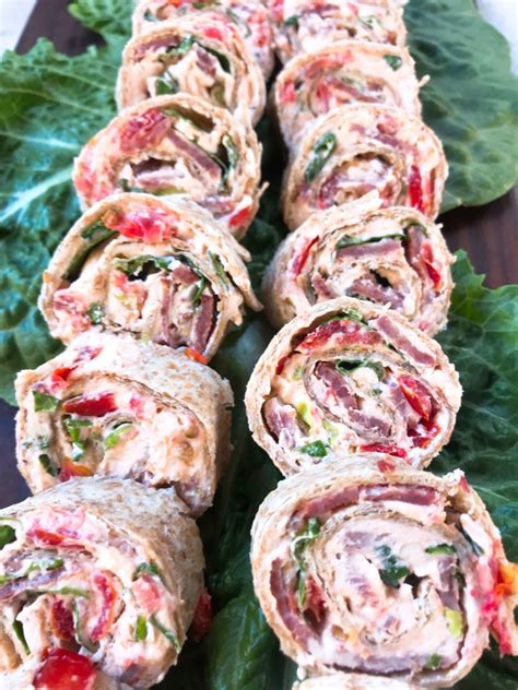 Caesar Blt Pinwheel Roll Ups Three Olives Branch