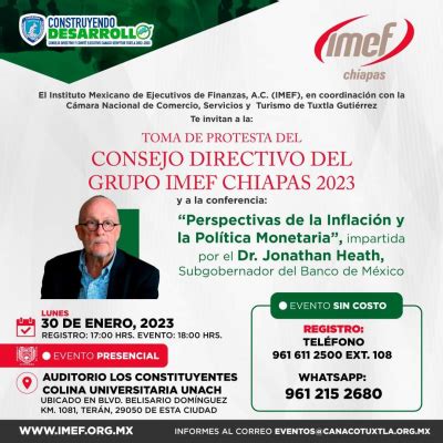 Toma De Protesta Del Consejo Directivo Del Grupo Imef Chiapas