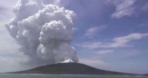 Assurance Pubblica Tonga Eruzione Del Vulcano Hunga Ha Apai Crea