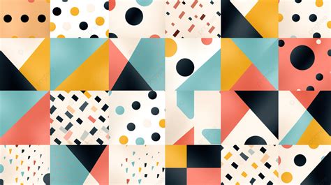 Premium Vector Memphis Geometric Seamless Patterns Abstract Jumble