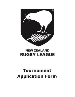 Fillable Online Nzrl Co Tournament Application Form Nzrl Nzrl Co