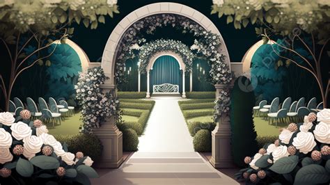 Wedding Outdoor Scene Beauty Chen Background, Wedding, Background ...