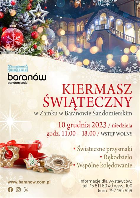 Kiermasz świąteczny w Zamku w Baranowie Sandomierskim