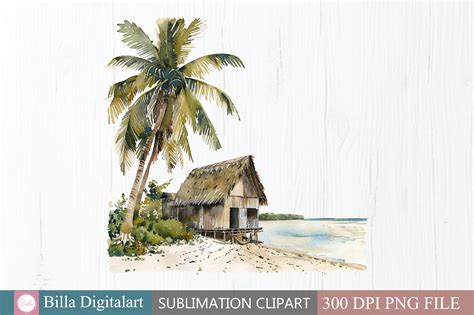 Free Cozy Beach Landscape Clipart Graphic by BillaDigitalart · Creative ...