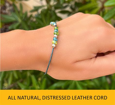 Teal Fidget Bracelet Anxiety Bracelets For Women Worry Etsy