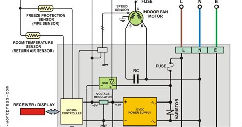 Split Type Air Conditioner Circuit Diagram