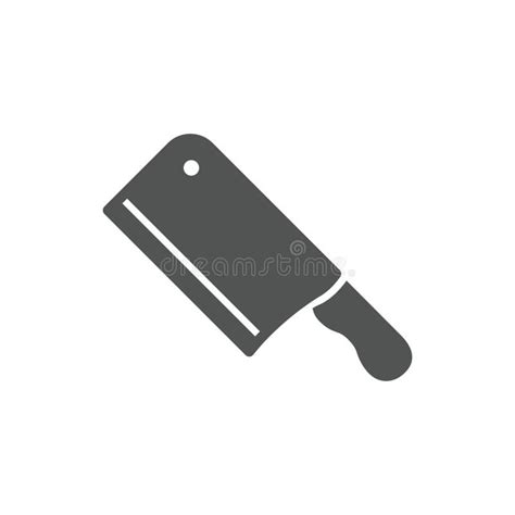 Cleaver On A White Background Vector Illustration Decorative Design