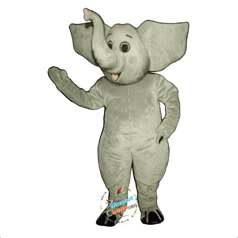 Eddy Elephant Mascot Costume for Cheap