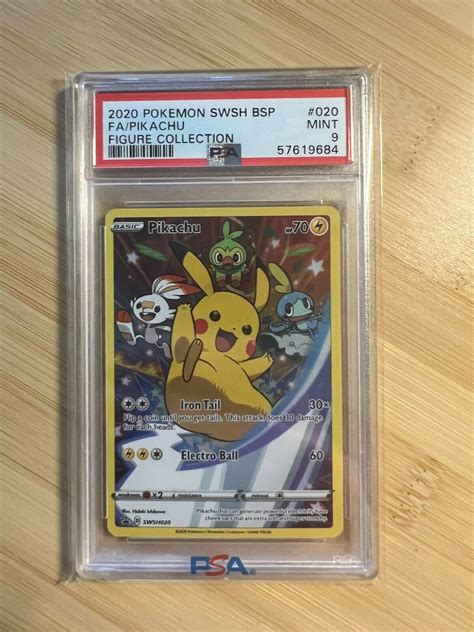 Mavin Pokemon Psa Mint Pikachu Full Art Swsh Promo