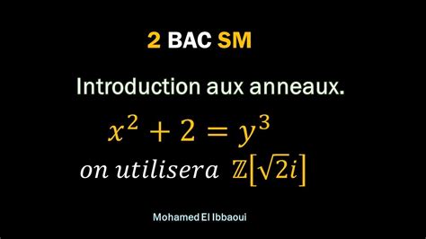 Structures Algébriques 6 2é Bac sM YouTube