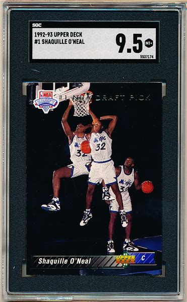 Lot Detail Upper Deck Basketball Shaquille Oneal Draft