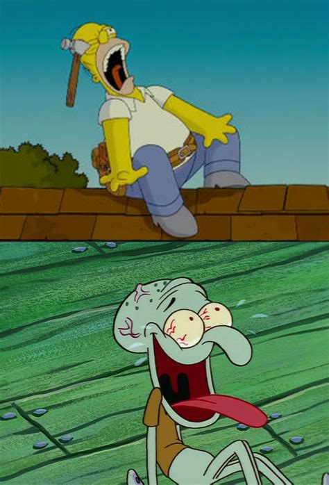 Squidward Laughing Homers Accident By Sstanford2 On Deviantart