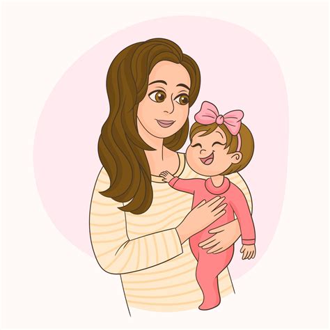 Mother Daughter Cartoon