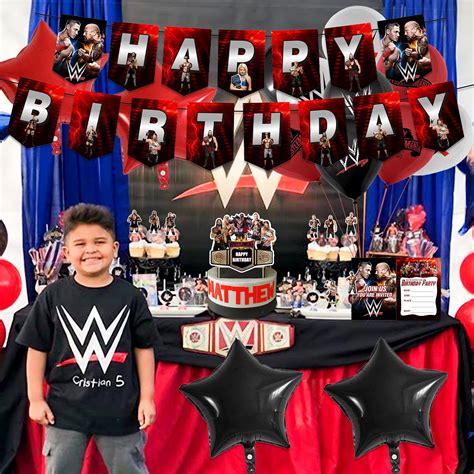 Pcs Wwe Boxing Match Birthday Party Supplies Boxing Match Birthday