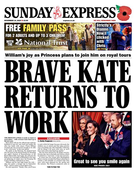 Sunday Express Front Page 10th Of November 2024 Tomorrow S Papers Today