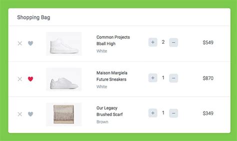 Shopping Cart In Html Css