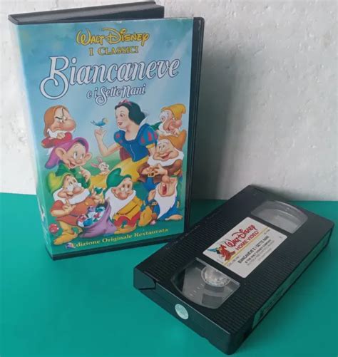 Biancaneve E I Sette Nani Vhs Originale Disney Edizione