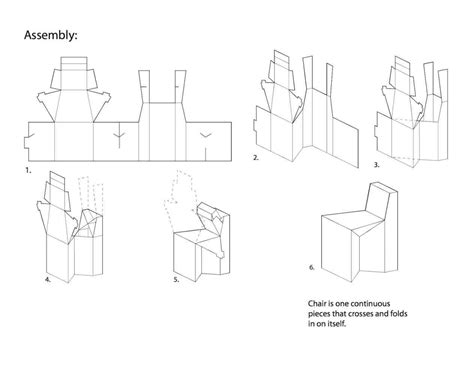 yo Triturado Envío plantilla para hacer una silla de carton italiano