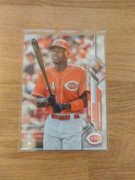 Aristides Aquino Rookie Topps Baseball Card Psa Cincinnati Reds