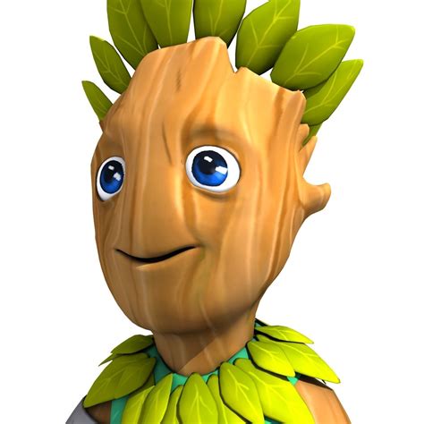 Cartoon Character Set 01 Tree People 3D Model CGTrader