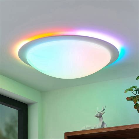 Lindby Aurela plafoniera LED CCT RGB Ø 58 5 cm Lampade it