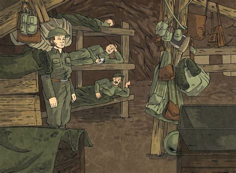 Trench Warfare Ww1 Cartoon